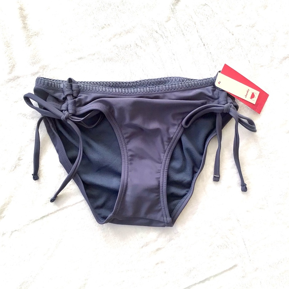 NWT Cheeky Bikini Swim Bottoms Side Tie Adjustable